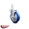 Service Caster 5 Inch Blue Polyurethane Wheel Swivel 3/4 Inch Square Stem Caster with Brake SCC-SQ20S514-PPUB-BLUE-TLB-34 - alternate 2